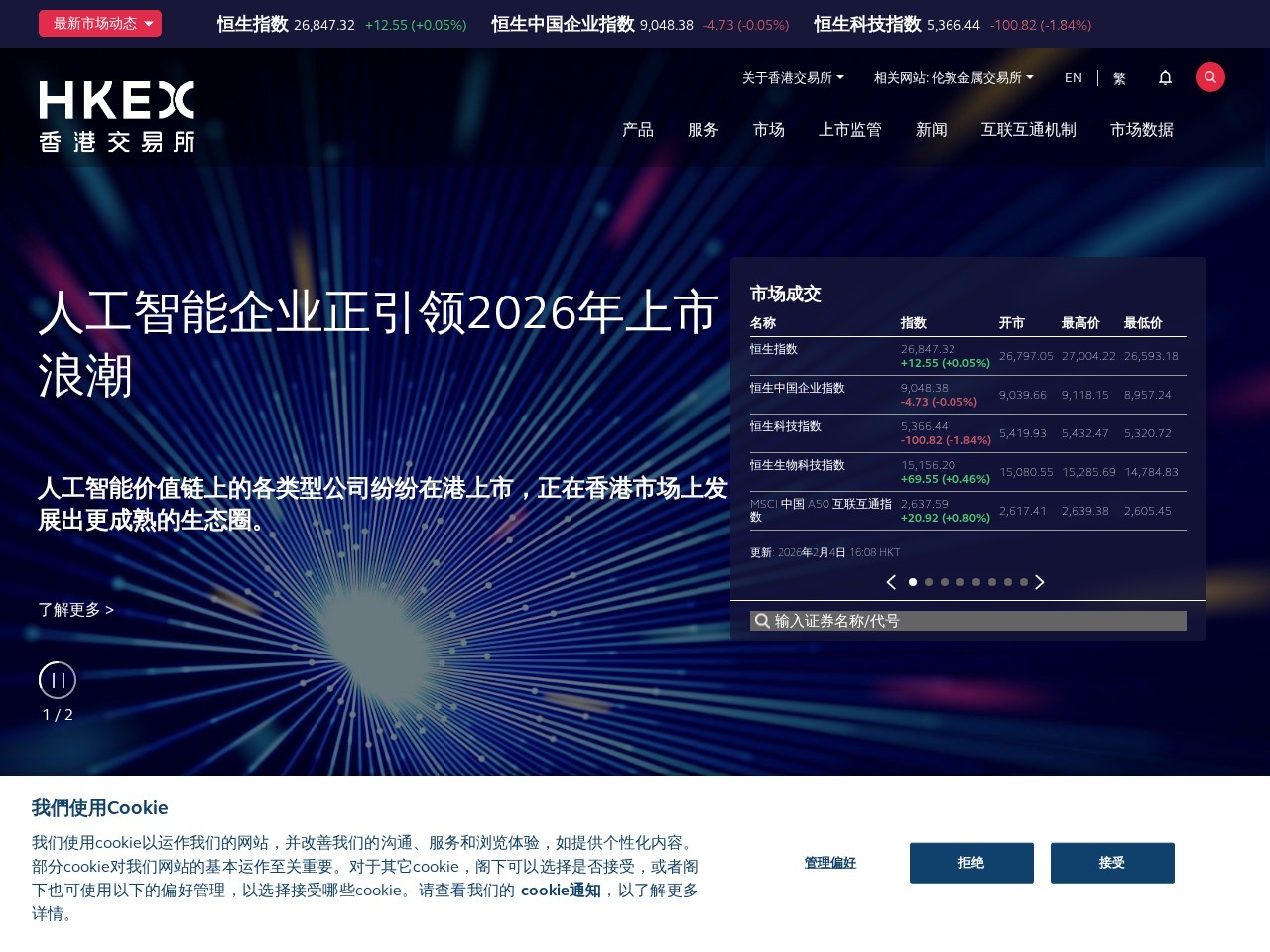 港交易所数据