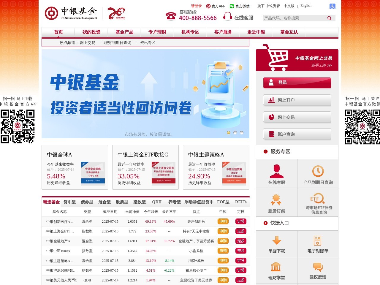 中银基金