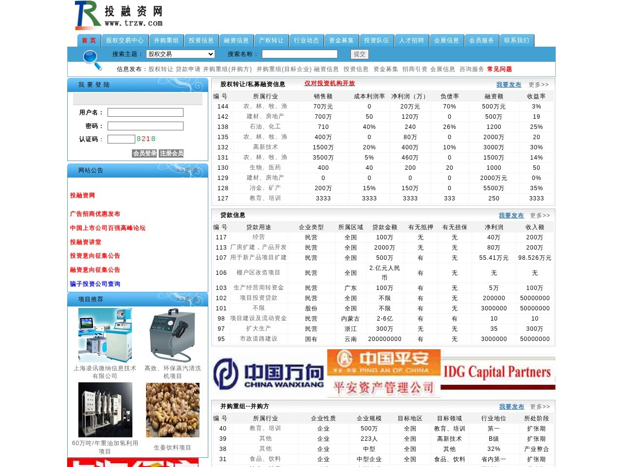 中国投融资网