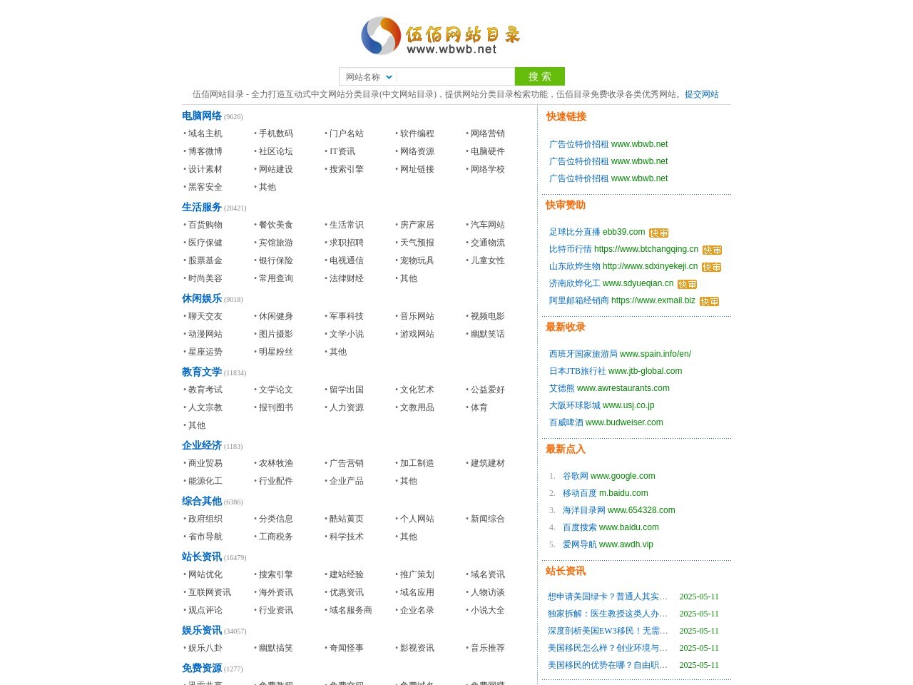 伍佰目录